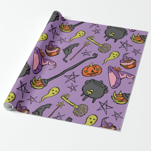 Papier Cadeau Violet violacé (Déroulé)
