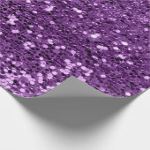 Papier Cadeau Violet Violet Améthyste Séquin Parties scintillant (Coin)