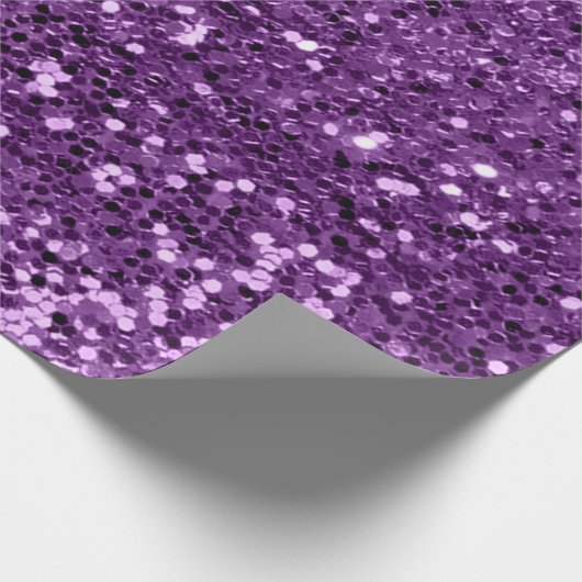Papier Cadeau Violet Violet Améthyste Séquin Parties scintillant (Coin)