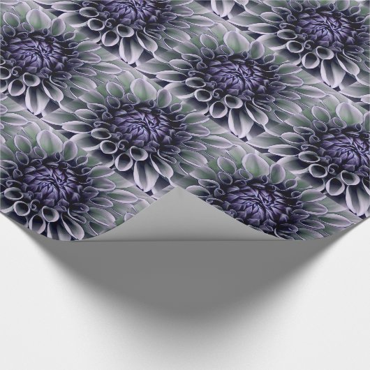 Papier Cadeau Violet violet et fleurs de Lavendar (Coin)