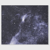 Papier Cadeau Violet violet noir galaxie abstraite (Plat)