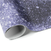 Papier Cadeau Violet violet noir galaxie abstraite (Coin rond)