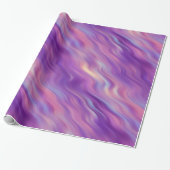 Papier Cadeau Violet violet texture ondulée (Déroulé)