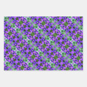 Papier cadeau Violets de bois pourpre (Devant 3)