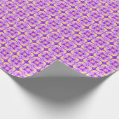 Papier Cadeau Violettes d'or (Coin)