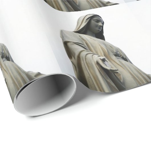 Papier Cadeau Virgin Mary (Coin rond)