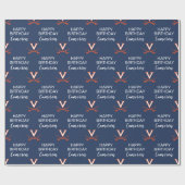 Papier Cadeau Virginia Cavaliers | Anniversaire (Plat)