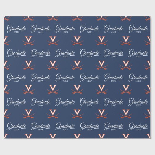 Papier Cadeau Virginia Cavaliers | Graduation (Plat)