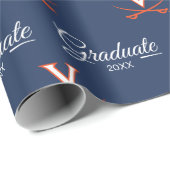 Papier Cadeau Virginia Cavaliers | Graduation (Coin rond)