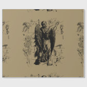 Papier Cadeau Virgo Constellation Hevelius Etching Style (Plat)