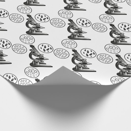 Papier Cadeau Virus de microscope (Coin)