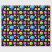 Papier Cadeau Virus mignons (Plat)