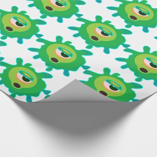Papier Cadeau virus vert (Coin)