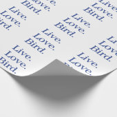 Papier Cadeau Vis. Amour. Oiseau. (Coin)