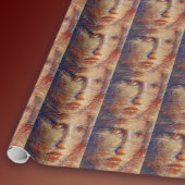 Papier Cadeau Visage Abstrait
