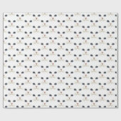 Papier Cadeau Visage de chat Perse blanc (Plat)