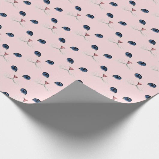 Papier Cadeau Visage de chat Perse blanc (Coin)