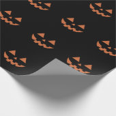 Papier Cadeau Visage de citrouille géant Jack O' Lantern Hallowe (Coin)