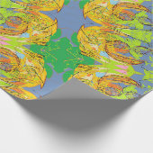 Papier Cadeau visage de design abstrait (Coin)