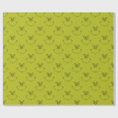 Papier Cadeau Visage de Grinch pour Noël (Plat)