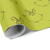 Papier Cadeau Visage de Grinch pour Noël (Coin rond)