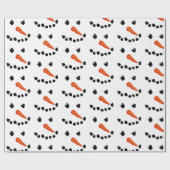 Papier Cadeau Visage de neige (Plat)