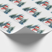 Papier Cadeau Visage de Noël (Coin)