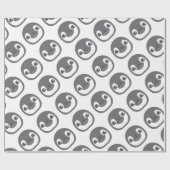 Papier Cadeau visage de pingouin de bébé (Plat)