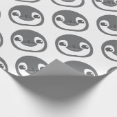 Papier Cadeau visage de pingouin de bébé (Coin)