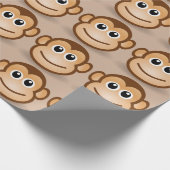 Papier Cadeau Visage de singe - papier d'emballage (Coin)