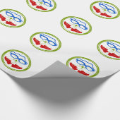 Papier Cadeau Visage de triathlon (Coin)