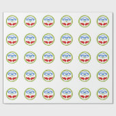 Papier Cadeau Visage de triathlon (Plat)