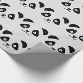 Papier Cadeau visage d'ours panda (Coin)