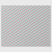 Papier Cadeau Visage du Père Noël avec lunettes de soleil (Plat)