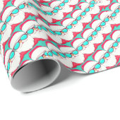 Papier Cadeau Visage du Père Noël avec lunettes de soleil (Coin rond)