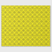 Papier Cadeau Visage jaune (personnalisable) (Plat)