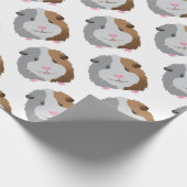 Papier Cadeau visage mignon de cobaye (Coin)