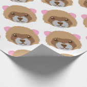 Papier Cadeau visage mignon de furet (Coin)