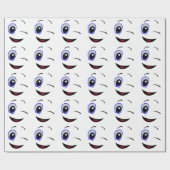 PAPIER CADEAU VISAGE SOURIRE (Plat)