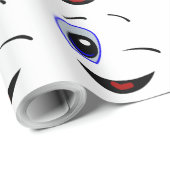 PAPIER CADEAU VISAGE SOURIRE (Coin rond)