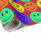 Papier Cadeau Visages (Coin rond)