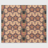 Papier Cadeau VISAGES D'ANGE, BOUTEILLES, FLEURS Abstrait Rouge (Plat)