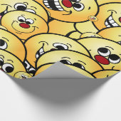 Papier Cadeau Visages heureux de Grumpeys réglés (Coin)