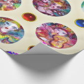 PAPIER CADEAU VISAGES MASQUÉRADE MARDI GRAS VÉNÉTIEN (Coin)