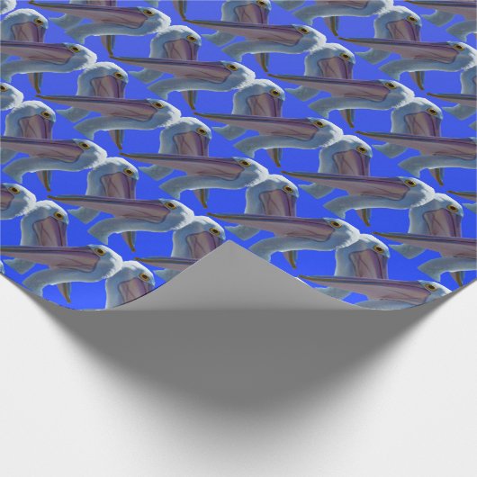 Papier Cadeau Visages pélicans, (Coin)