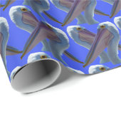 Papier Cadeau Visages pélicans, (Coin rond)