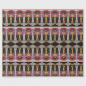 Papier Cadeau vision de la fête du costume maléfique mcd clown (Plat)