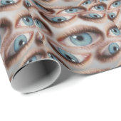 Papier Cadeau Vision psychédélique : illusion de l'oeil Abstrait (Coin rond)