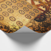 Papier Cadeau Vitesses grunges de Steampunk (Coin)