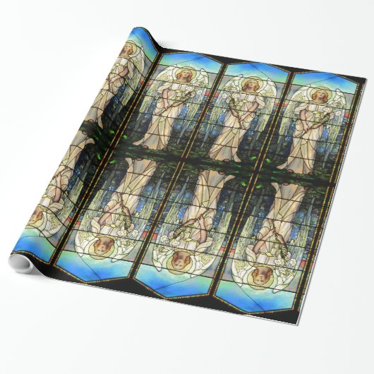 Papier Cadeau Vitrail Angel (Déroulé)